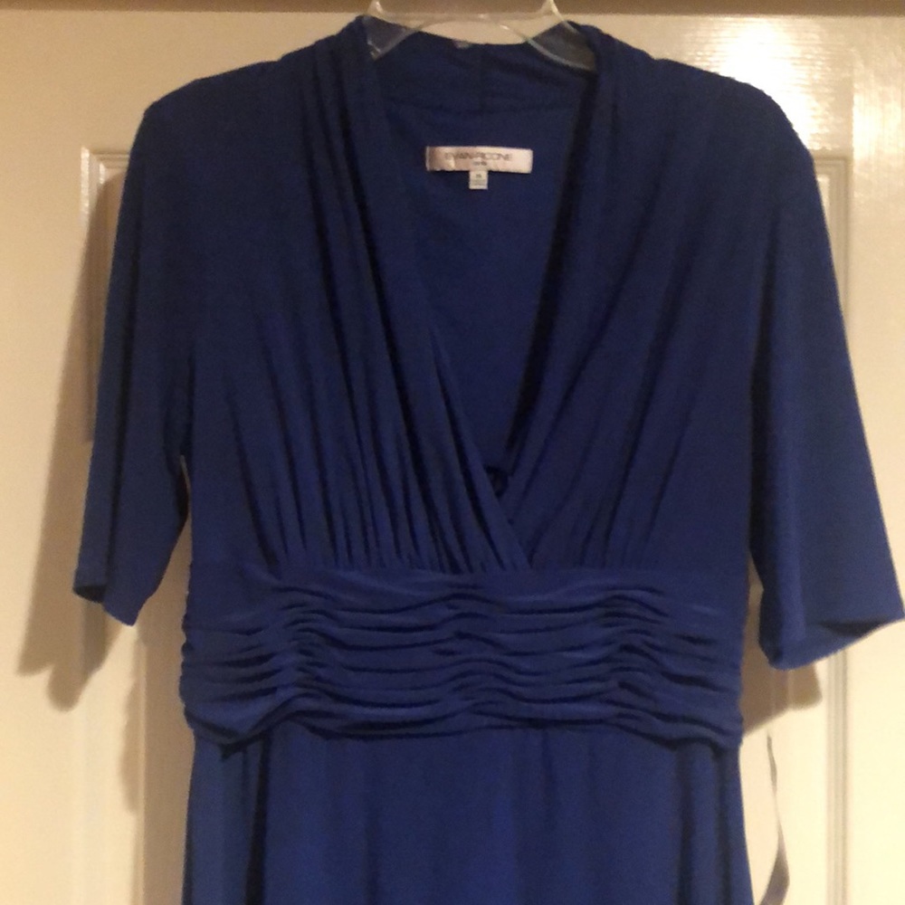NWT Evan Picone dress. Size 14. Blue. - Picture 2 of 9